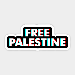 Free Palestine - Palestinian Flag Shows Their Freedom Sticker